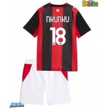 AC Milan Christopher Nkunku #18 Hjemmedraktsett Barn 2026-27 Kortermet (+ Korte bukser)